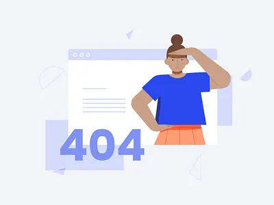 404 Page Illustration 404 error 404 page design dribbble illustration illustrator vector