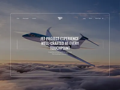Jet project - private jet company design ui ux webdesign website