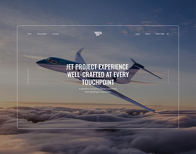 Jet project - private jet company design ui ux webdesign website