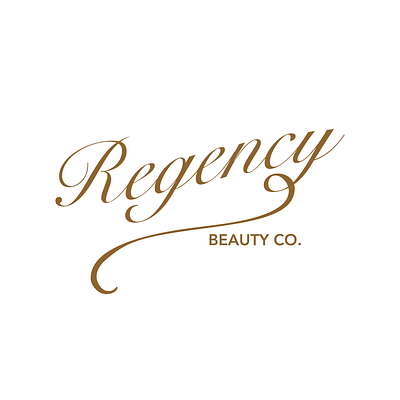 Logo For Regency Beauty Co branding cosmetic packaging design hand drawn illustration packaging