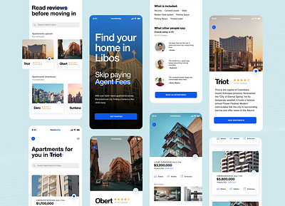 Home Rental App UI app design ui