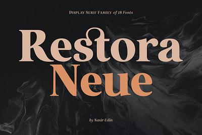 Restora Neue - 18 Fonts branding calligraphy design elegant elegant fonts font font awesome font design font family fonts fonts collection logo modern fonts neue professional sans serif sans serif font serif font serif fonts simple
