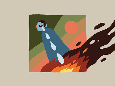 Tears adobe illustrator briantongdraws design hand drawn illustration vector wildfire