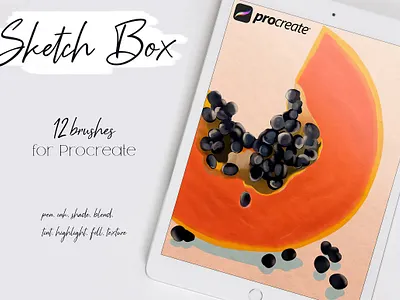 Sketch Box for Procreate brush brushes drawing illustrations pencil procreate procreate app procreate art procreate brush procreate brush set procreate brushes procreate illustration procreateapp rough shading sketch sketch box sketchbook texture textures