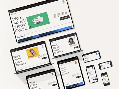 Responsive Web Design: Personal Site artist portfolio graphic designer portfolio layoutdesign mockups portfolio responsive responsive design responsive web design typography web design web designer webflow website