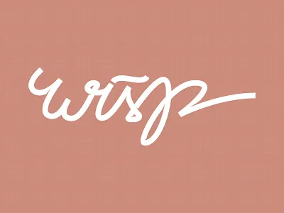 Wisp Logo - Inktober 2020 Day 2 branding handlettered handlettering inktober inktober2020 logo logodesign logodesigner logos wisp