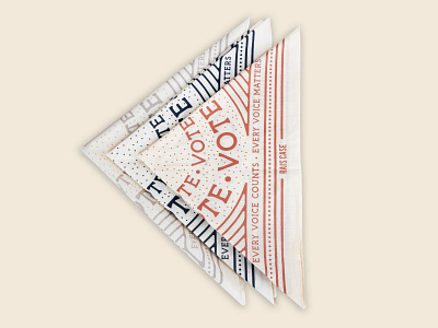 Vote Bandana badge design bandana presidential election vote vote bandana vote design