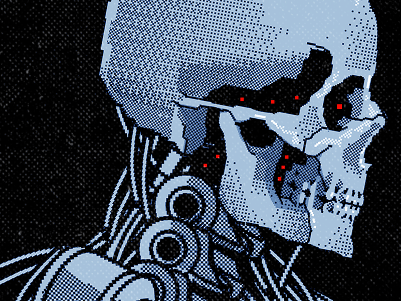 DEAD FUTURE 8bit aesthetic animation arcade art cartoon design gif graphic design illustration lofi pixel pixels retro skull vapor vector wave