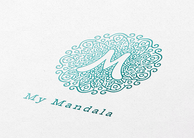 My Mandala logo bio branding cosmetics eco logo mandala ornament packaging product recycled skin vector