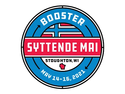 Syttende Mai Booster Button