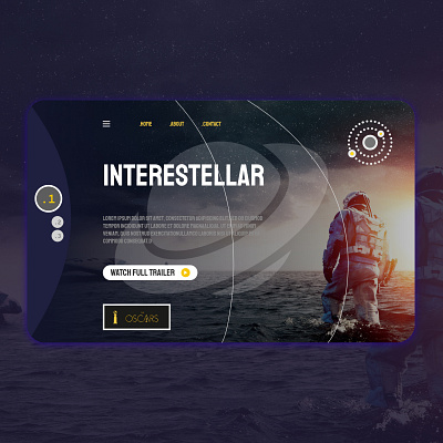 Interestellar design landing landingpage ui uidesign uiux uxdesign web webdesign website