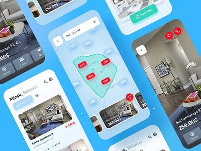 Rent House | App 2020 trend app app design application blue branding clean clean ui design dribbble best shot ios minimal ui uidesign ux uxdesign