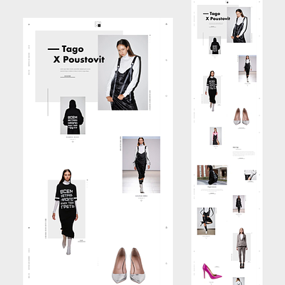 Tago e-store alternative v. animation blvk concept design fashion illustration logo ui ux white