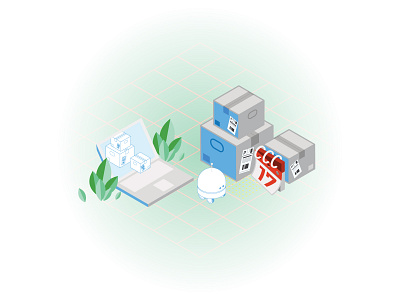 Migration Day 2d computer date day design icon illustration isometric migration move moving office onboarding remote robot tech ui vector virtual weekend