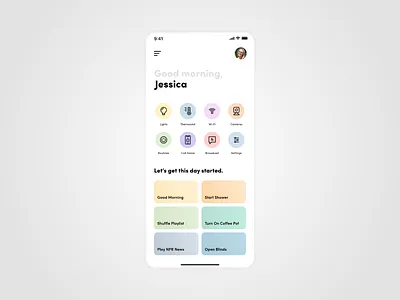 Daily Ui #021 - Home Monitoring Dashboard app dailui design flat minimal typography ui ux vector