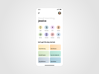Daily Ui #021 - Home Monitoring Dashboard app dailui design flat minimal typography ui ux vector