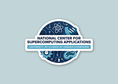 National Center for Supercomputing Applications Sticker design illinois sticker supercomputing university of illinois