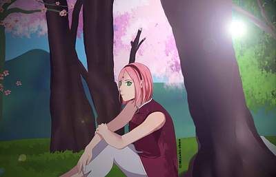 Sakura Haruno for Uchiha anime animeart art art direction arte artist artmizuki artmizukichan artwork design digital art haruno naruto sakura sakuraharuno sakurauchiha