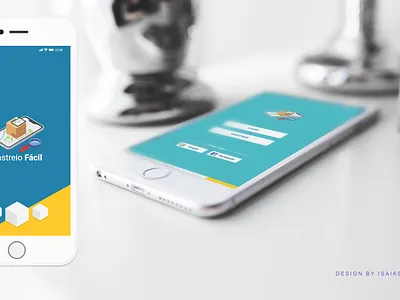 Mobile App Rastreio Fácil app branding design illustration ui uiux ux web