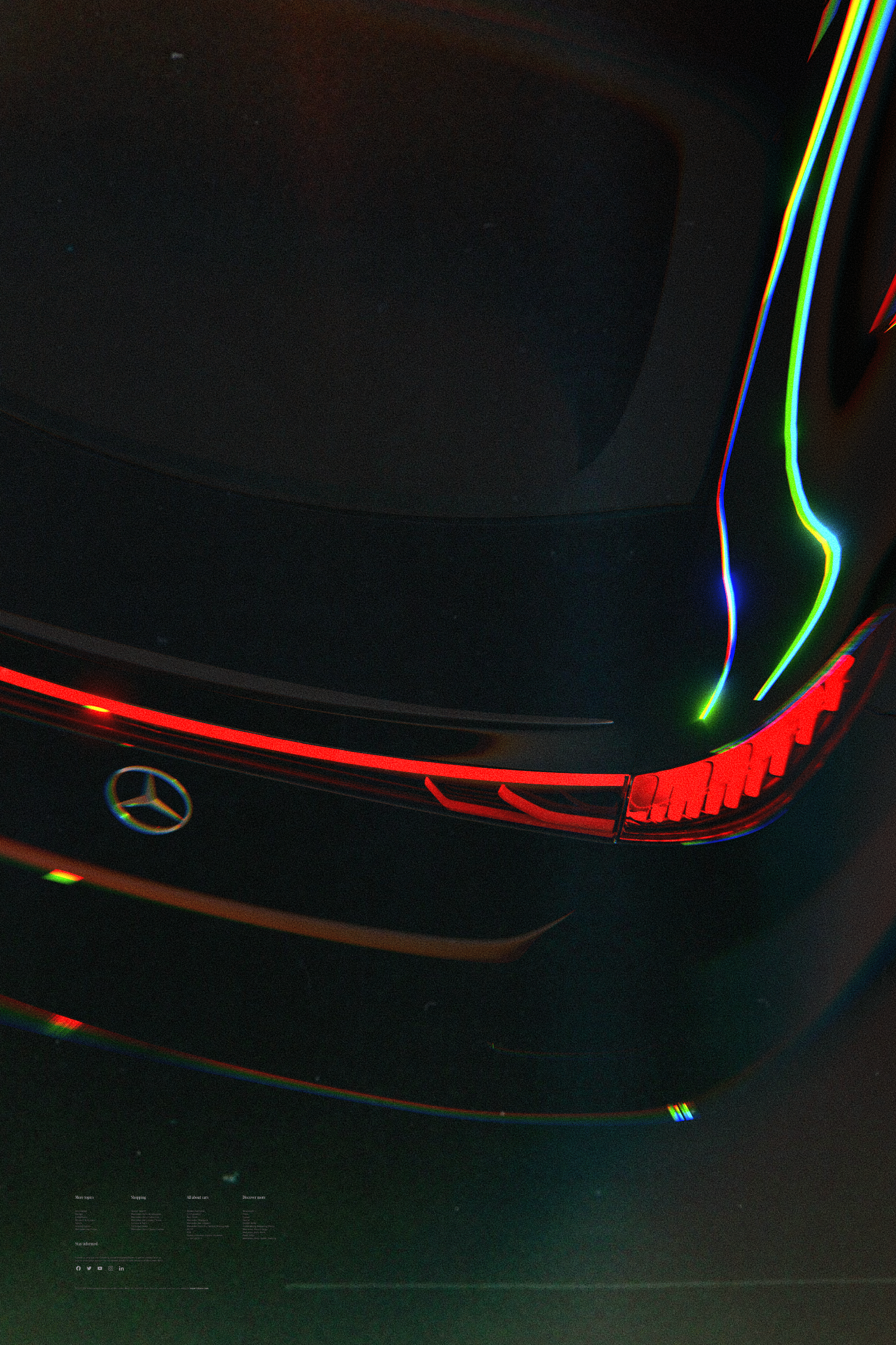 Retro-Styled Mercedes Poster 3d blender blender3d car design illustration poster retro retrowave synth wave vehicle