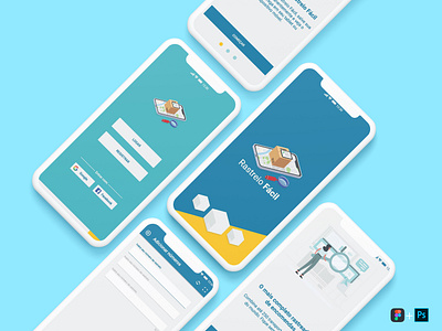 Mobile App Rastreio Fácil - Screens Mockup app branding design logo ui uiux ux