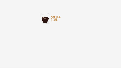 Coffee Club logo coffee design illustration logo minimal