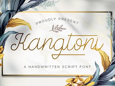 Kangtoni - Monoline Script Font calligraphy elegant handlettered handlettering handwritten handwritting luxury modern monoline multilingual script signature stylish thin typography