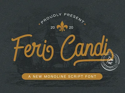 Feri Candi - Monoline Script Font bold calligraphy elegant handlettered handlettering handwritten handwritting luxury modern monoline multilingual script signature stylish typography