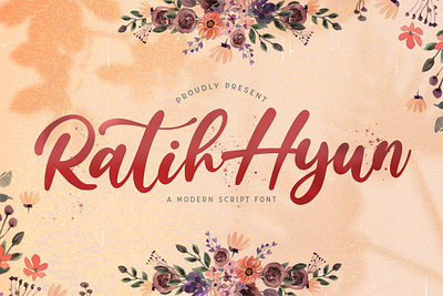 Ratih Hyun - Lovely Calligraphy Font calligraphy casual elegant feminime handdrawn handlettering handwritten ligature lovely luxury modern script signature stylish whimsical