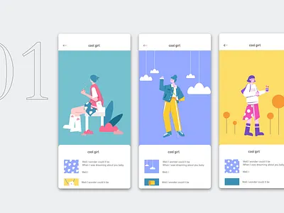 You are cool girl ai flat design flat illustration girl illustraion