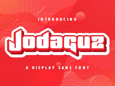 Jodaguz - Display Sans Font decorative display displaysans esport futuristic logotype modern multilingual sans sansserif scifi techno typography various