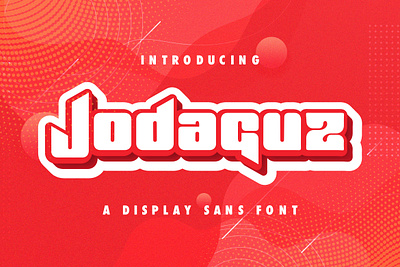 Jodaguz - Display Sans Font decorative display displaysans esport futuristic logotype modern multilingual sans sansserif scifi techno typography various