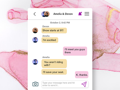 Daily UI 013- Chat Box daily ui 001 daily ui 013 daily ui challenge dailyui design design challenge message message app messages messaging messaging app messenger mobile app design mobile messenger uidesign ux ui