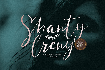 Shanti Creny - Modern Script Font brush calligraphy elegant font handdrawn handlettering handwritten handwritting lettering logotype modern script stylish vintage whimsical