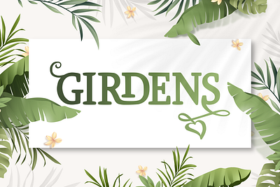 Girdens - Decorative Serif Font alternates casual decorative display elegant font handlettering handwritten lettering logotype modern serif stylish typography