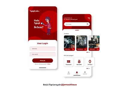 Coffee App app design ui