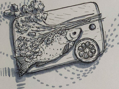 Inktober day 1 - Fish fish ink inktober inktober2020 inktober2020fish sketch