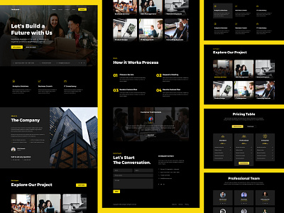 Digital Agency Website Business Figma Template agency design exploration figma landing page ui ui ux uiux ux web web design