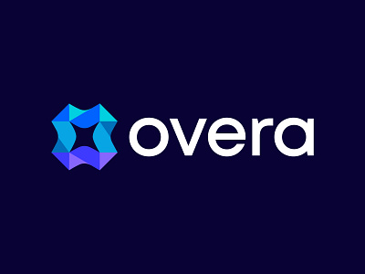 Overa Logo Design app bigdata blockchain brand identity branding cloud software colorful cryptocurrency finance fintech logo design marketing media agency saymon studio software software company tech technology visual identity design web development