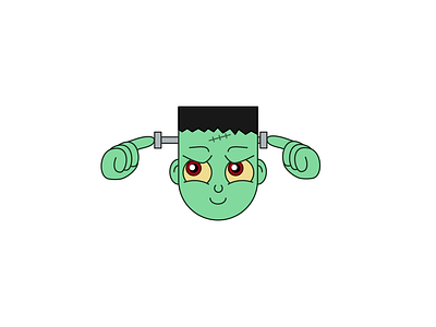 FRANK - DAY 080 2d 2d animation after effects animation character design frankenstein halloween illustration loop motion design motion graphics