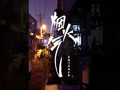 手写字 design flat typography