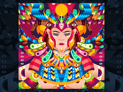 Hathor abstract adobe character design dribbble follow graphicdesign illustration shot vector