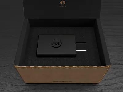 Dual USB-A PD PKG concept design 3d modelling graphics oobe packaging vbl