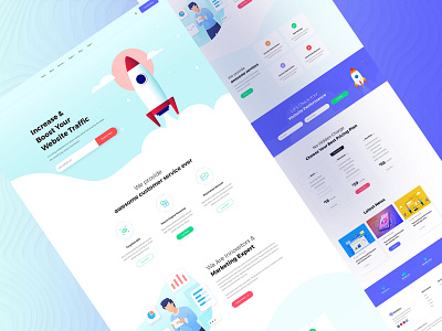 Digital agency landing page bootstrap dailyui digital agency landingpage marketing marketing agency seo seo agency seo marketing socialmedia webdesign website website analysis website rank