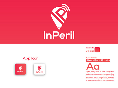 Inperil App Logo Design app design logo logo design minimal ui ux