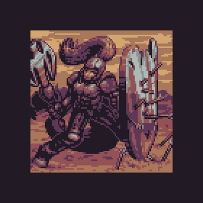Fallen Knight 2d art game indie pixel pixelart