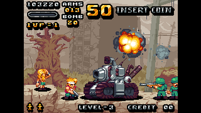 Metal Slug Mockup 2d art game indie pixel pixelart