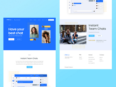 Chat App: Have your best chat app design minimal type ui user experience design user interface ux web website
