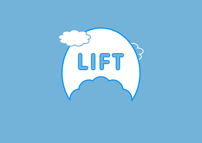 Lift affinitydesigner blue blue and white branding dailylogochallenge design logo minimal sky vector