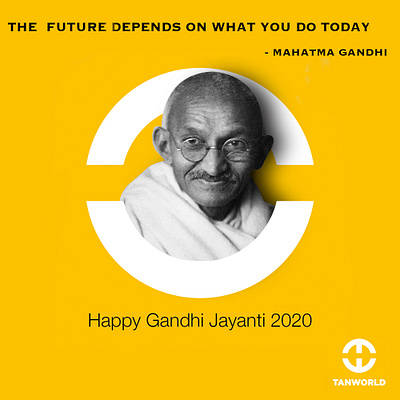 TANWORLD gandhi Jayanti 112jpg branding design illustration logo ux web